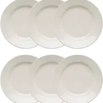 Conjunto C/ 6 Pratos Rasos Biona Branco Ø 24cm