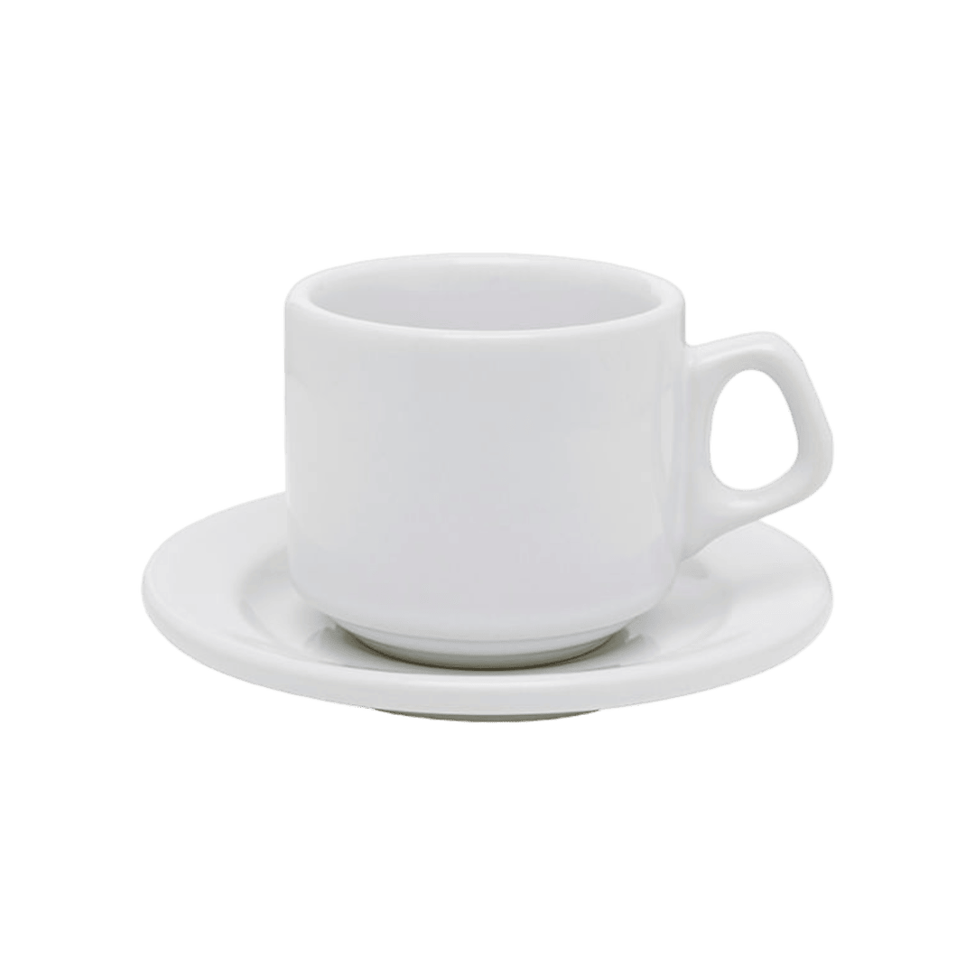 Jogo de 6 Xícaras de Café Biona Plus Branco - 65ml