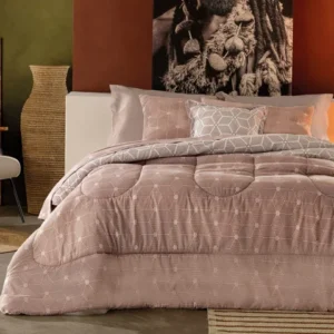 Jogo de Cama Casal Teka Diamante 100 Algodão - 4 Peças