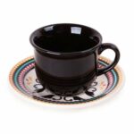Conjunto de 6 Xícaras Café Chá Oxford Floreal Luiza - 200ML