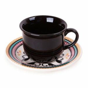 Conjunto de 6 Xícaras Café Chá Oxford Floreal Luiza - 200ML