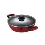Caçarola Rasa de Cerâmica Oxford Everyday Com Tampa 4,2L - Vermelho