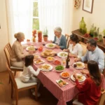 Toalha de Mesa Xadrez Italiana Teka Italianinha - 4 Lugares
