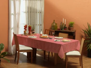 Toalha de Mesa Xadrez Italiana Teka Italianinha - 4 Lugares