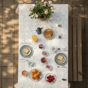 Toalha de Mesa Teka Ellegance Quadrado Algodão - 4 Lugares - Passaros