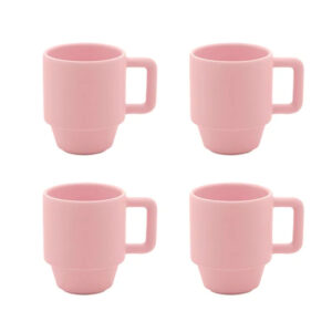 Jogo de 4 Canecas Elo Empilhável Oxford 400ML - Tutti Frutti