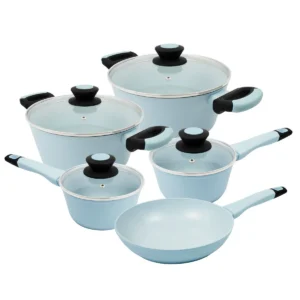 Jogo de Panelas e Frigideras Antiaderente de Cerâmica Oxford Everyday 5 Peças