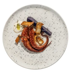 Conjunto Com 6 Pratos Flat Rasos Oxford Chuvisco 26CM