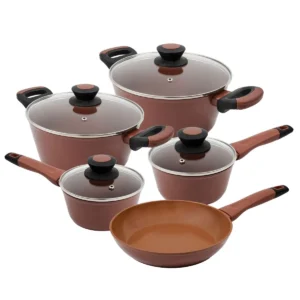 Jogo de Panelas e Frigideras Antiaderente de Cerâmica Oxford Everyday 5 Peças